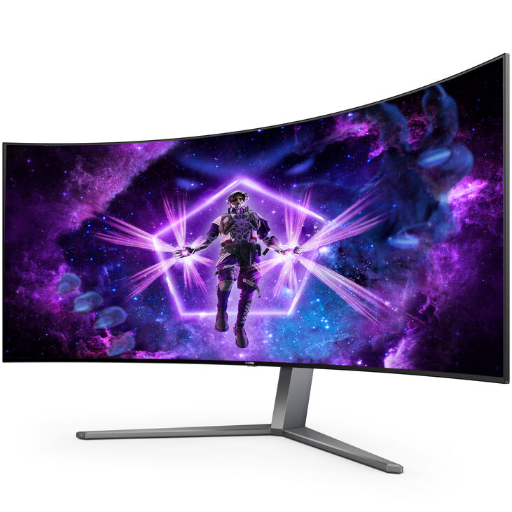 AOC AGON PRO AG456UCZD, 45 Zoll Curved Gaming Monitor, 240 Hz, OLED, G-SYNC/AMD-FreeSync-Premium image number 2