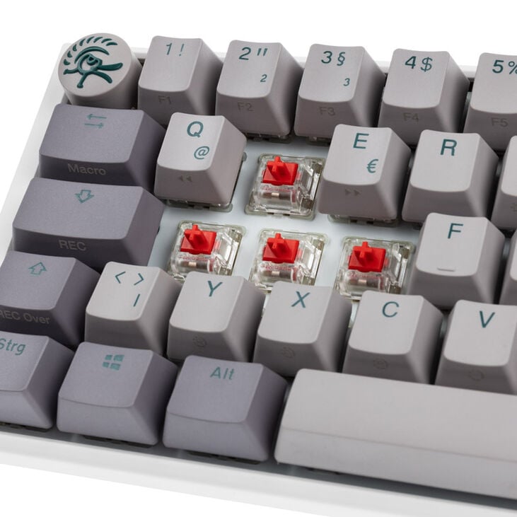 Ducky One 3 Mist Grey SF Gaming Tastatur, RGB LED - MX-Red image number 4