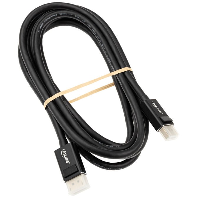 InLine DisplayPort 2.0 Kabel, 8K4K UHBR, schwarz - 3m image number 1