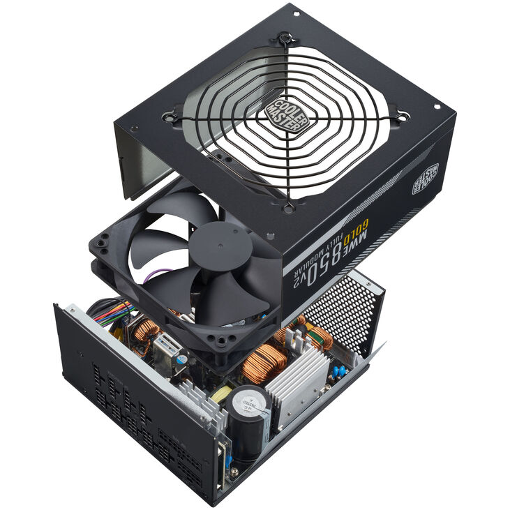Cooler Master MWE V2, 80 PLUS Gold Netzteil, modular, PCIe 5.1 - 850 Watt, schwarz image number 7