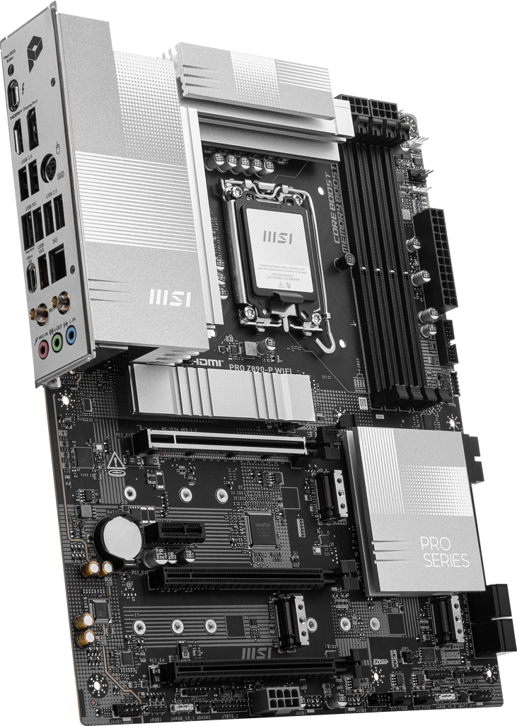 MSI PRO Z890-P WIFI motherboard, LGA 1851 socket, Intel Z890, ATX, DDR5 image number 1