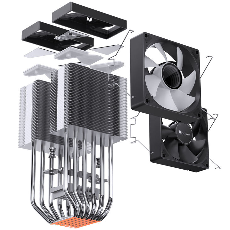 Jonsbo CR-1400 DV2 CPU Cooler - Black image number 11