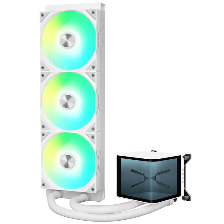 TRYX PANORAMA 360 AiO Water Cooling, 3D-AMOLED Display - 360mm, white image number 2
