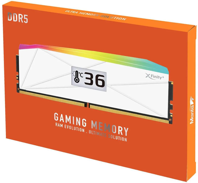 V-Color Manta XFinity+ aRGB DDR5-8000 RAM, CL40, EXPO - 32 GB Dual-Kit, 2 x 16 GB, wei&szlig; image number 2