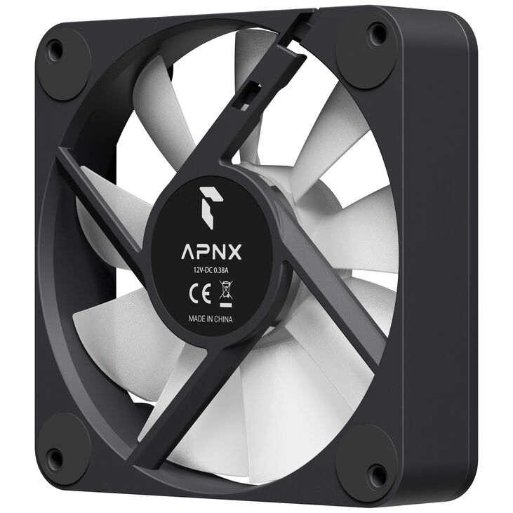 APNX FP1-R PWM fan, Reversed, RGB - black, 120mm image number 6