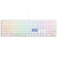 Ducky One 3 Classic Pure White Gaming Tastatur, RGB LED - MX-Speed-Silver (US) image number null