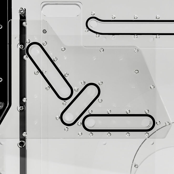 Singularity Computers Spectre 2.0 Elite Kit Side Distro Plate - black image number 3