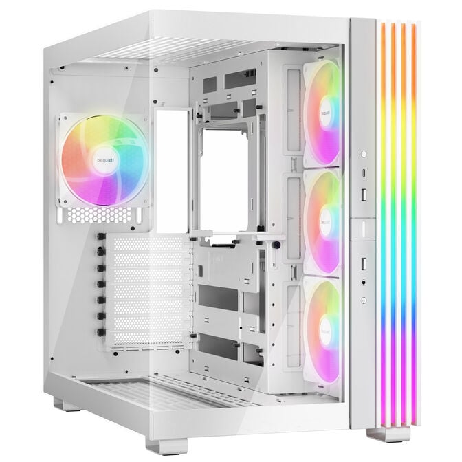 be quiet! Light Base 600 LX PC Case, Mid Tower, Tempered Glass, ARGB - white image number 0