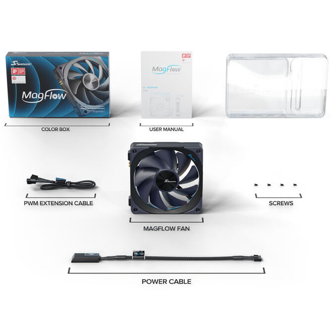 Seasonic MagFlow 1225 PWM Fan - 120mm image number 7