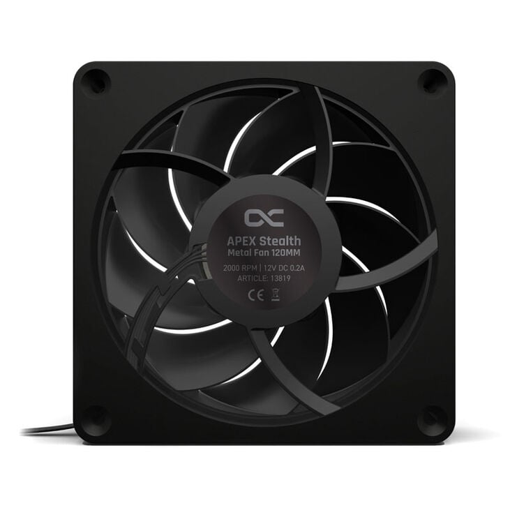 Alphacool Apex Stealth Metall Lüfter 120 mm, 2.000 U/min - schwarz image number 2