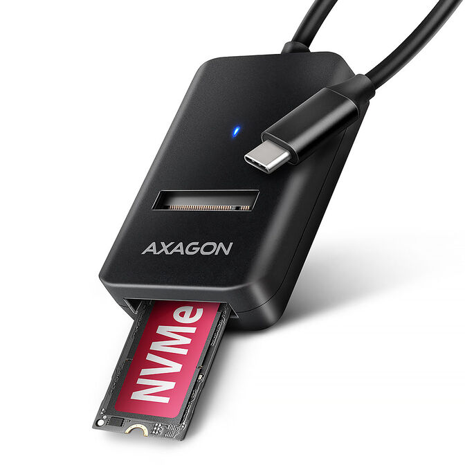 AXAGON ADM2-CM M.2 Adapter, USB-C 3.2 Gen2 - NVMe / SATA SSD image number 0