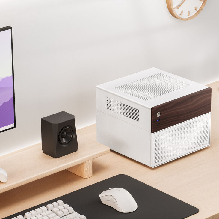 Jonsbo N4 NAS Case, Micro-ATX - White image number 2