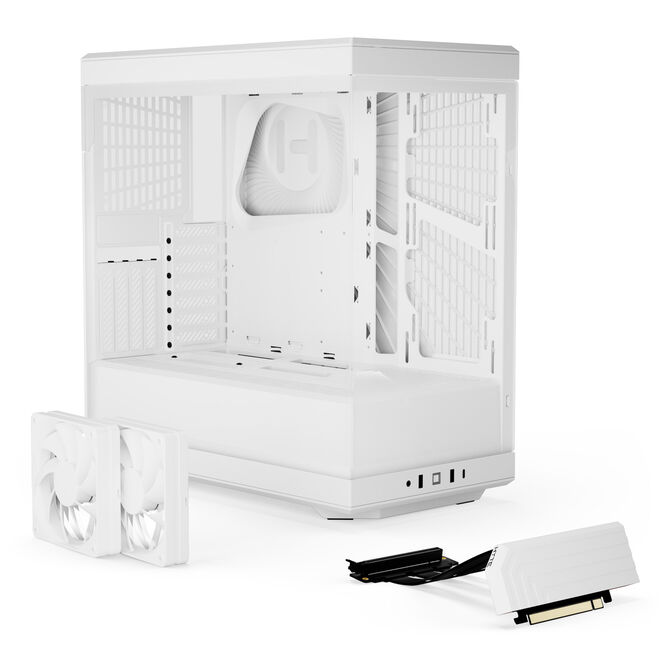 Hyte Y40 Midi-Tower, Tempered Glass - Snow White image number 1