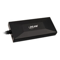 InLine USB 3.2 Gen 1 Hub, USB Type-C, 3 Port Type-A, 2 Port Type-C, 3A Power Supply - black