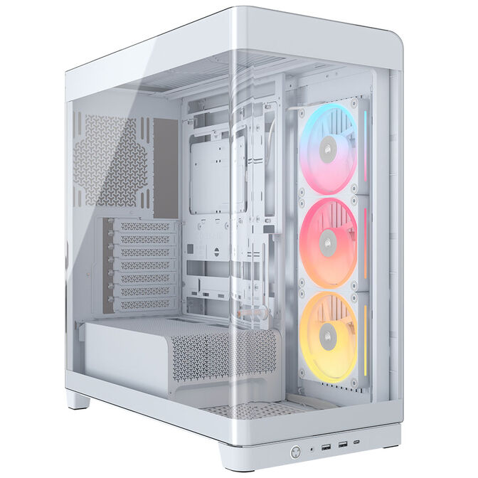 Corsair FRAME 4500X LX-R RGB PC Case, Mid Tower, E-ATX, Tempered Glass - White image number 0