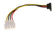 InLine SATA Stromadapterkabel an 4-Pol Molex gewinkelt unten image number null