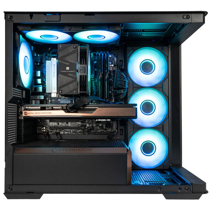 Gaming PC CopperShadow, AMD Ryzen 5 7600X, GeForce RTX 5060 Ti 16GB, 32GB DDR5 RAM - King Deal image number 2