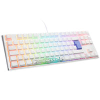 Ducky One 3 Classic Pure White TKL Gaming Keyboard, RGB LED - MX-Clear