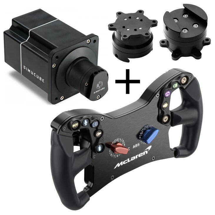 Simucube 2 Sport Wheelbase (17 Nm) + Ascher Racing McLaren Artura GT4 Steering Wheel including Quick Release image number 0