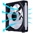 Lian Li UNI FAN SL-INF 140 ARGB Reverse Blade PWM L&uuml;fter - 140mm, schwarz image number null