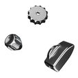Ascher Racing Knob Kit Pro &ndash; Mercury image number null