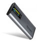 AXAGON EEM2-SD2 Externes M.2/SATA Gehäuse mit Display - grau