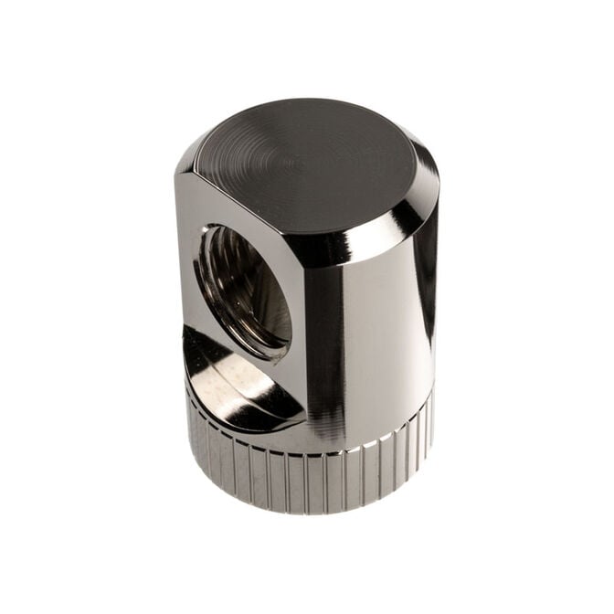 EK Water Blocks EK-Torque Adapter 90 Degree G1/4 inch Male to G1/4 inch Female - Rotatable, nickel silver image number 2