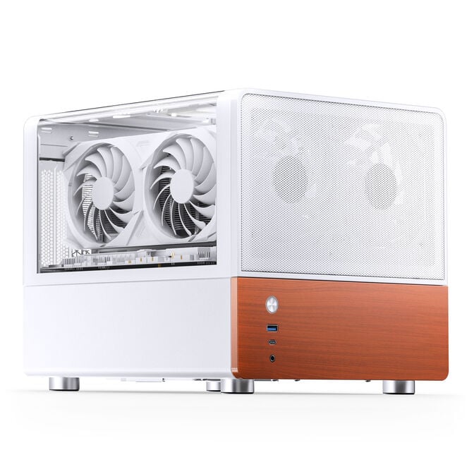 Jonsbo V12 PC Case, Mini Tower, Micro-ATX - White image number 9