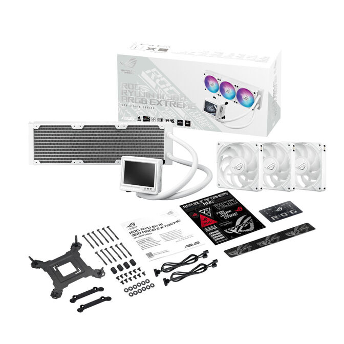 ASUS ROG Ryujin III 360 ARGB Extreme AiO Wasserk&uuml;hlung - 360mm, wei&szlig; image number 8