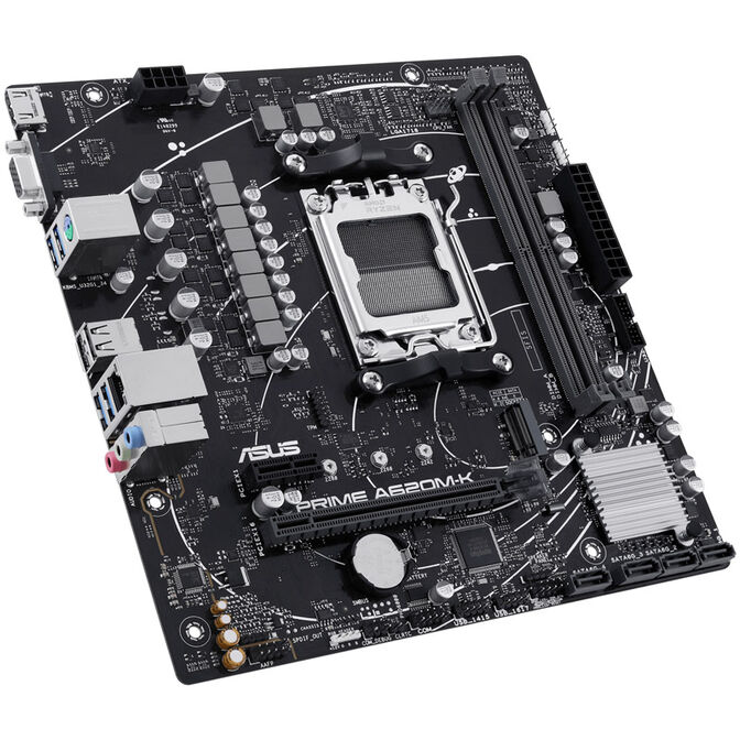ASUS Prime A620M-K, AMD A620 Mainboard, Sockel AM5, DDR5 image number 1