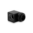 EK Water Blocks EK-Torque Micro Adapter 90 Grad G1/4 Zoll AG auf G1/4 Zoll IG - drehbar, schwarz image number null