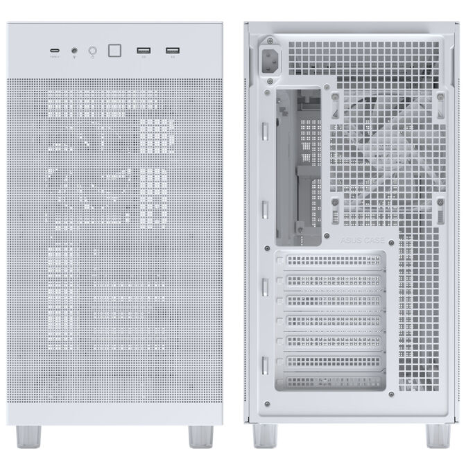 ASUS Prime AP303 PC Case, Mid Tower, ATX, Mesh Panel - White image number 7
