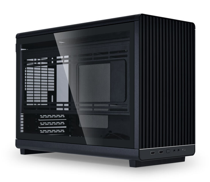 Lian Li DAN Cases A3-mATX Linkes Seitenteil aus Tempered Glass - schwarz image number 1
