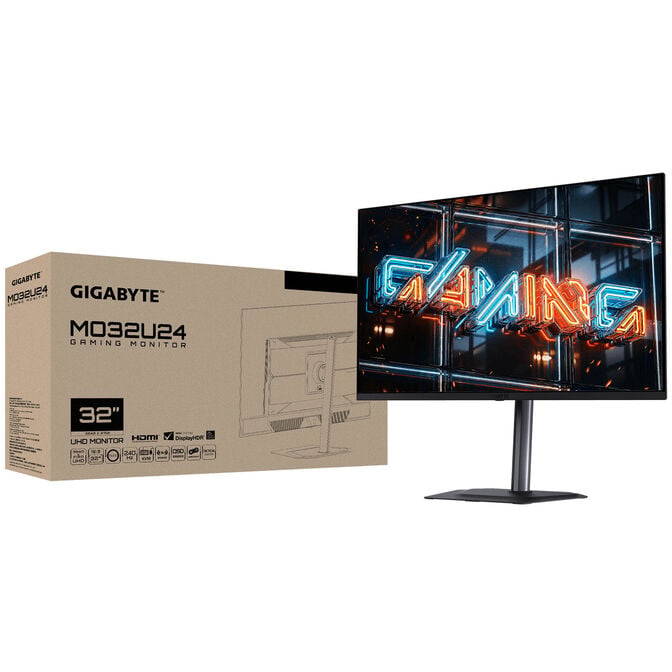 GIGABYTE MO32U2, 31.5-inch UHD Gaming Monitor, 240Hz, QD-OLED Panel, G-Sync Compatible image number 6