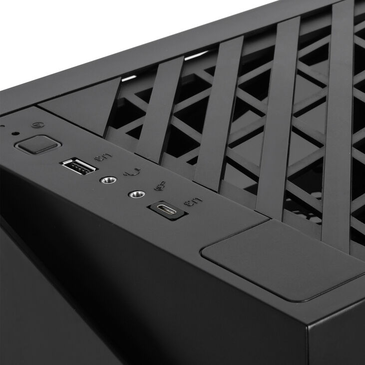 SilverStone SST-LD03B-AF Lucid Mini-ITX Gehäuse, Tempered Glass - schwarz image number 3