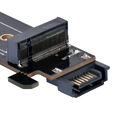 Silverstone SST-ECM28 M.2/SATA adapter card, PCIe 4.0, 1x M-Key, 1x SATA image number null