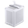 Jonsbo C6-ITX PC Case, Mini Tower, ITX, with Carry Handle - White image number null
