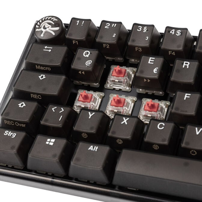Ducky One 3 Aura Black Mini Gaming Keyboard, RGB LED - MX-Silent-Red image number 4