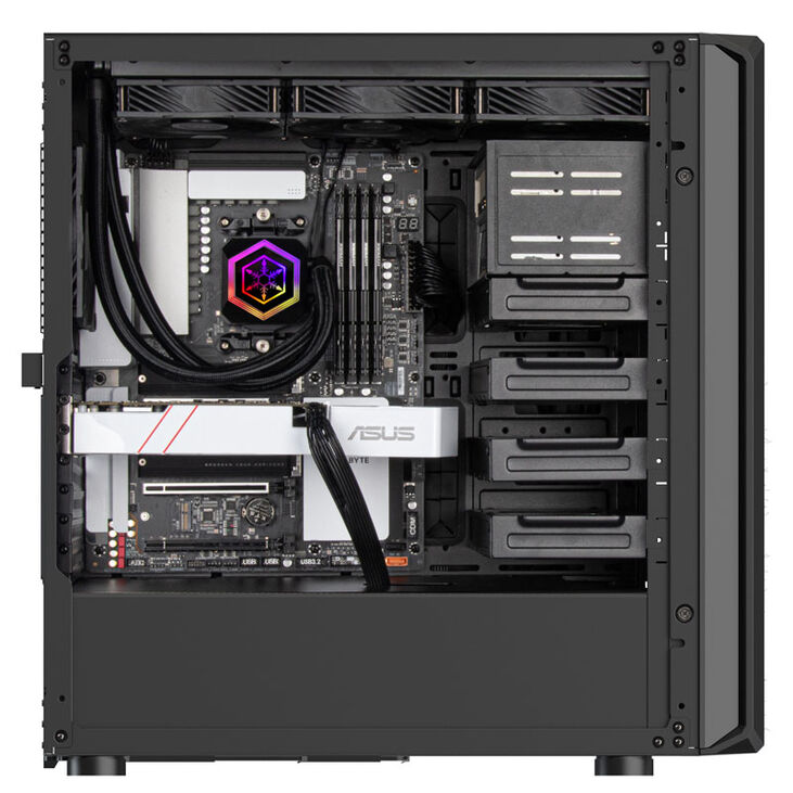 SilverStone SST-SED1-B Seta D1 Midi-Tower - schwarz image number 5