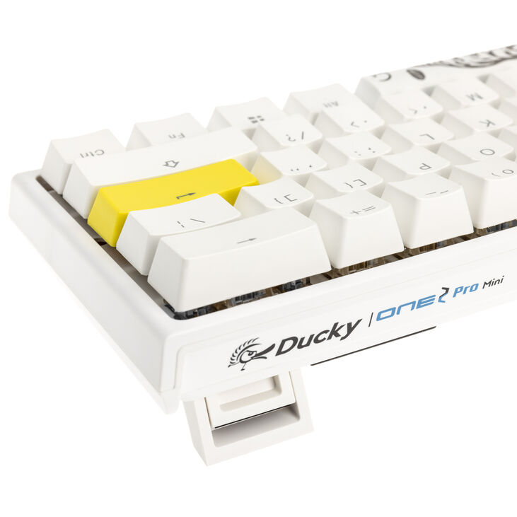Ducky One 2 Pro Mini White Edition Gaming Tastatur, RGB LED - Cherry Blue (US) image number 5