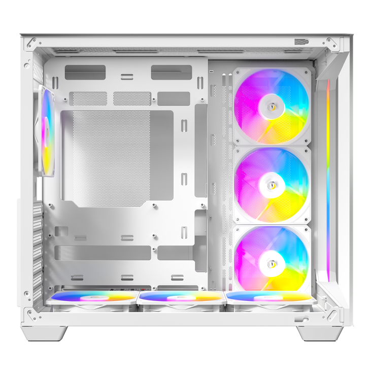 Antec C5 PC-Gehäuse, Midi-Tower, ATX, RGB, Tempered Glass  - weiß image number 8
