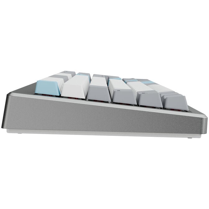 Ducky Cushion 98 Gaming-Tastatur, 96%, US-Layout, Shush Green Switches - Silver image number 3
