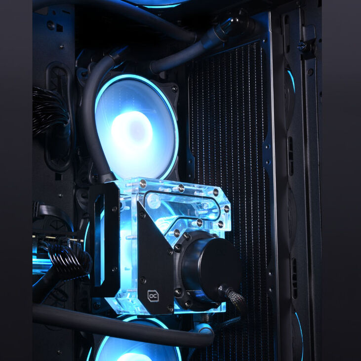 Alphacool Rise Flat Reservoir 120mm DDC Ausgleichsbehälter mit Pumpe image number 4