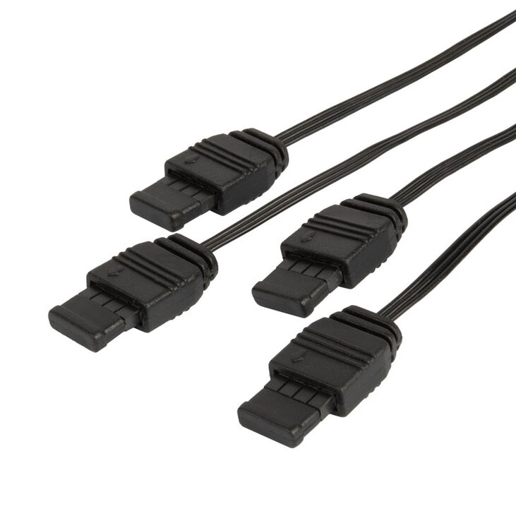 SilverStone ARGB 4-way splitter cable - 30cm image number 3