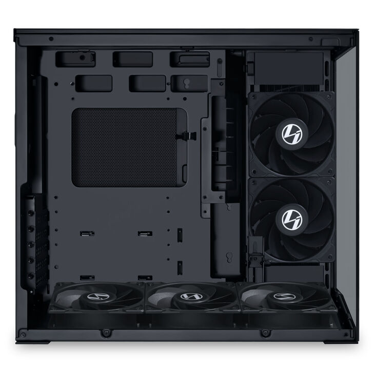Lian Li O11 Dynamic Mini V2 Flow PC-Gehäuse, Mini-Gehäuse, ATX, Tempered Glass - inklusive 5x 120-mm-Lüfter, schwarz image number 4