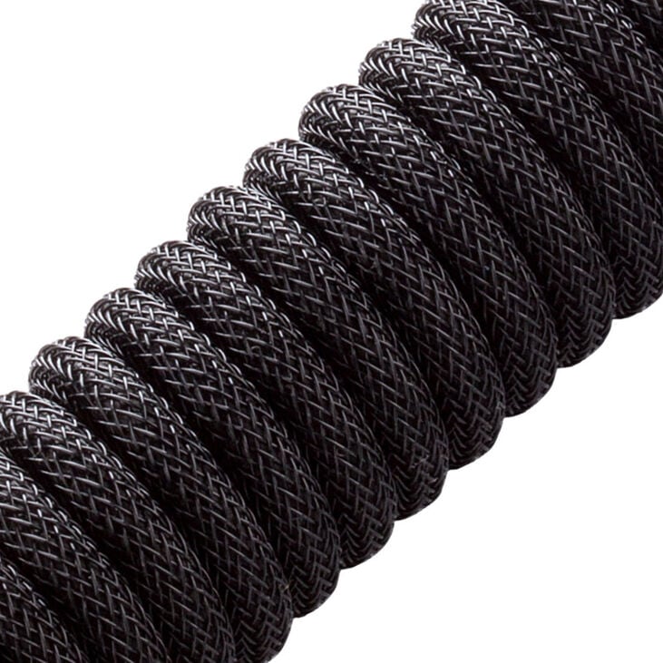 CableMod PRO Coiled Keyboard Cable USB-C zu USB Typ A, Midnight Black - 150cm image number 1
