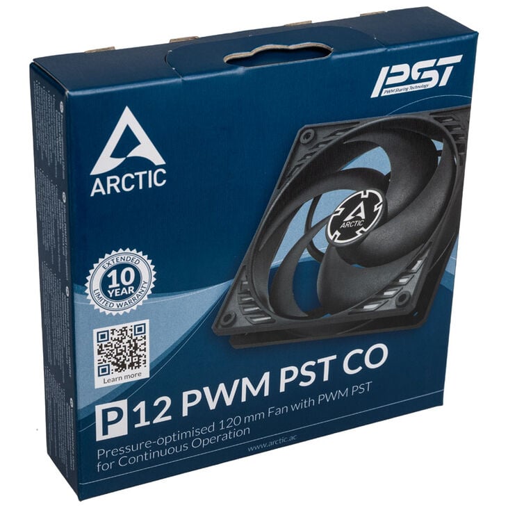 Arctic P12 PWM PST CO Lüfter, schwarz - 120mm image number 4