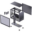 Jonsbo D32 STD Black PC-Geh&auml;use, Mini-Geh&auml;use, mATX, Tempered Glass - schwarz image number null