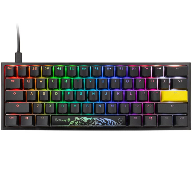 Ducky One 2 Pro Mini Gaming Tastatur, RGB LED - Gateron Yellow (US) image number 1