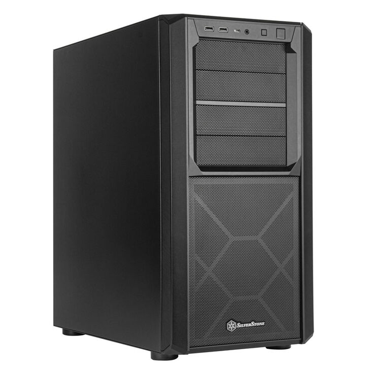 SilverStone SST-SED1-B Seta D1 Midi-Tower - schwarz image number 0